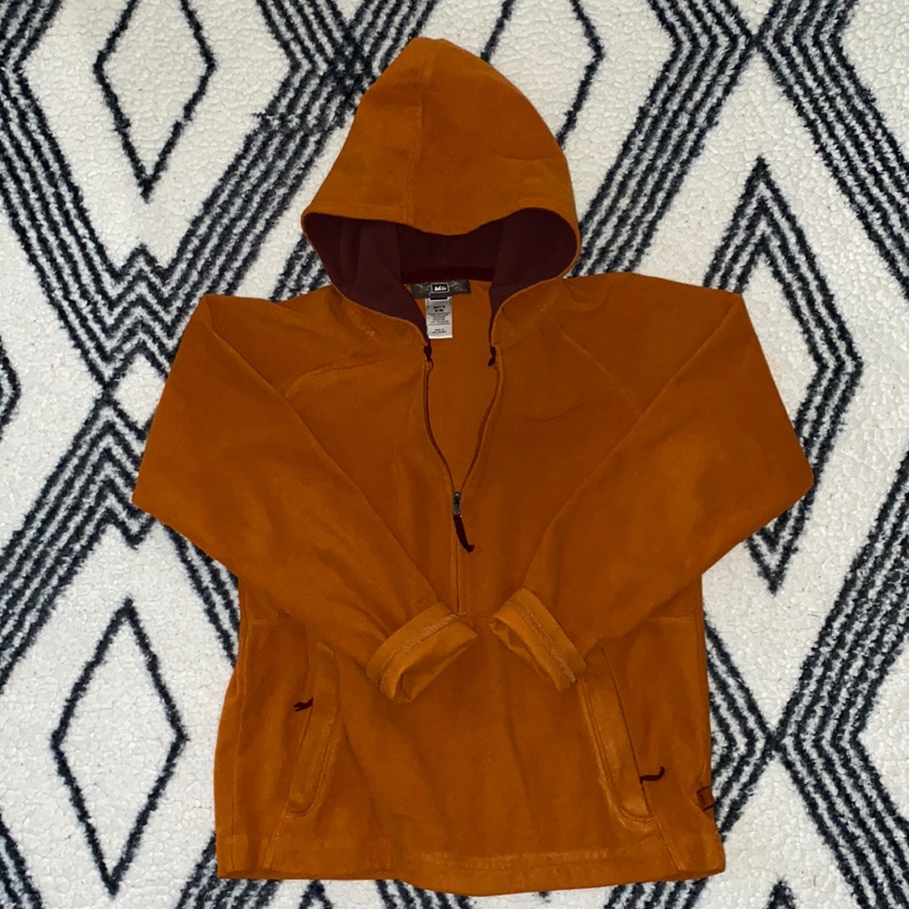 REI Fleece Half-Zip Hooded Pullover | Boys | Size: S (8)